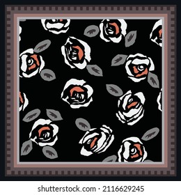 scarf pattern textile design illustration