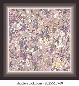 scarf pattern textile design illustrstion
