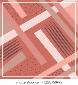 scarf pattern with warm color design