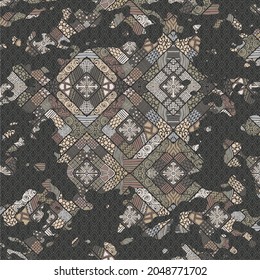SCARF rectangular scarf printing FABRIC geometric pattern