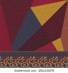 SCARF rectangular scarf printing FABRIC geometric pattern