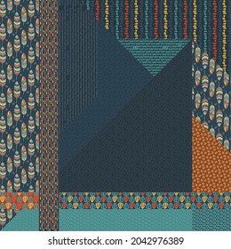 SCARF rectangular scarf printing geometric pattern

T