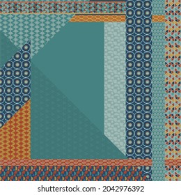 SCARF rectangular scarf printing geometric pattern

T