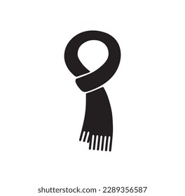 scarf related icon isolated on background,winter scarf icon vector isolated on background