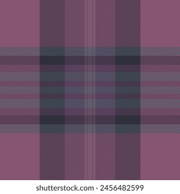Bufanda sin costuras a cuadros de textura, fondo de tela de patrón sedoso. Tejido escocés de Vector a cuadros magenta en colores rosa y oscuro.