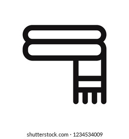 Scarf vector icon