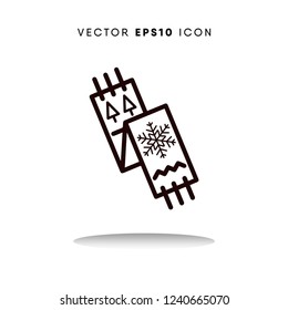Scarf vector icon