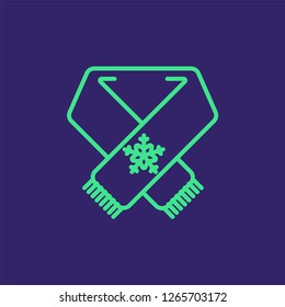 Scarf vector icon