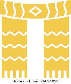 Icono de vector de bufanda. Se puede usar para imprimir, móviles y aplicaciones web.