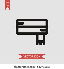 Scarf vector icon, illustration symbol