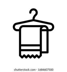 scarf vector thin line icon 