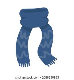 scarf warm clothes vector icon