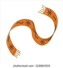 Invierno escarpado, otoño. Ilustración vectorial. Elementos para colorear, imprimir, ilustraciones de diseño con el estilo de contorno