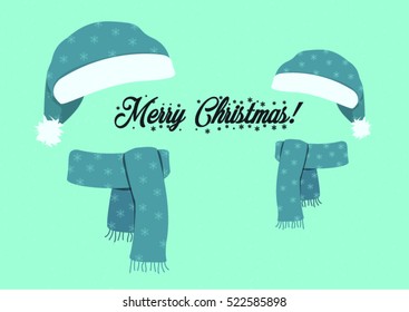 Scarf and winter cap.