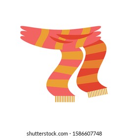 scarf winter clothes isolated icon vector illustration design