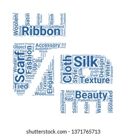 scarf word cloud. tag cloud about scarf