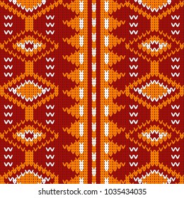 Scarf Wrap Shawl  red yellow pattern  thai style