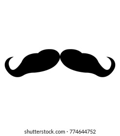 A Scarier Solid Icon Design Of Villain Mustache