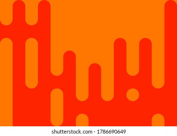 Scarlet-Farbe Abstrakte gerundete Farblinien Halbtonhintergrund