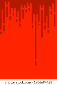 Scarlet-Farbe Abstrakte gerundete Farblinien Halbtonhintergrund