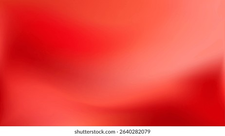Scarlet elegant silk bg. Bright red backdrop with a subtle gradient and flowing transitions. For Christmas, Valentine Day cards and modern branding and packaging. Vector illustration, EPS 10.