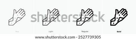 scarlet fever icon. Thin, Light Regular And Bold style design isolated on white background