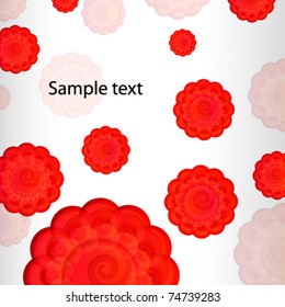 Scarlet flowers background