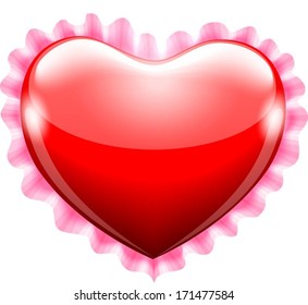 The scarlet heart pillow