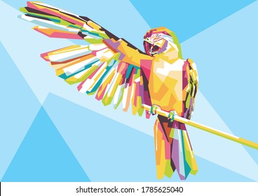 The scarlet macaw is a large red, yellow, and blue Central and South American parrot, a member of a large group of Neotropical parrots called macaws