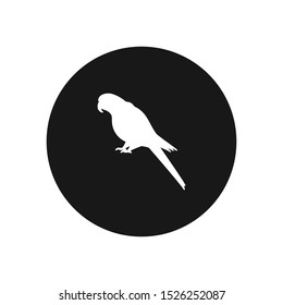 Scarlet macaw vector icon, simple sign for web site and mobile app.