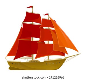 Scarlet sails