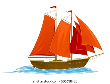Scarlet sails
