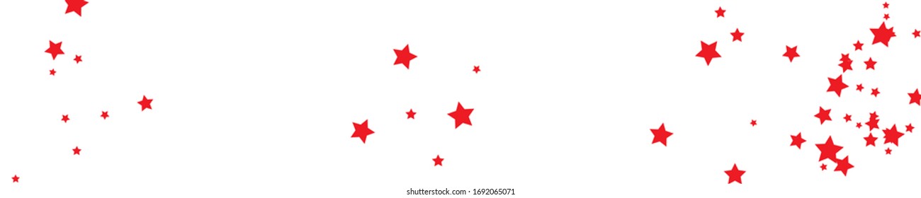 Scarlet Stars Anniversary. Rufous Texture Background. Coral Confetti Sky. Red Starry Sky. Summer Symbol. Christmas Poster. Sparkling Symbol. Celebration Design. 