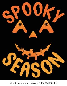 Scarry Halloween T-shirt Design vector