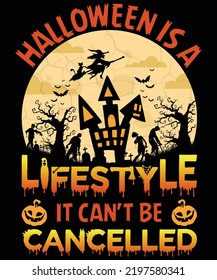 Scarry Halloween T-shirt Design vector