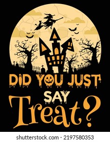 Scarry Halloween T-shirt Design vector