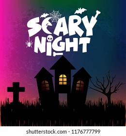 Scart Night Halloween Background