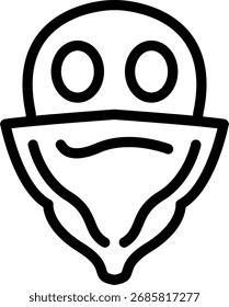 Scarts Linie Symbol Vektordesign