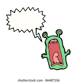 scary alien cartoon