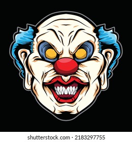 Scary Angry Clown Mask Horror