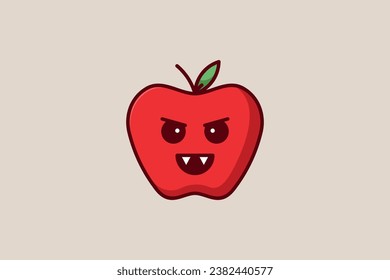 diseño del logo de la plantilla de vectores de manzanas espantadas