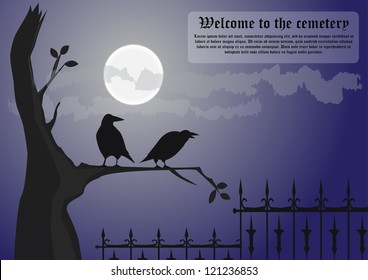 Scary background - Cemetery