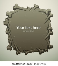 Scary banner 06, vector