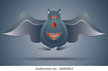 Scary bat ,Halloween party day