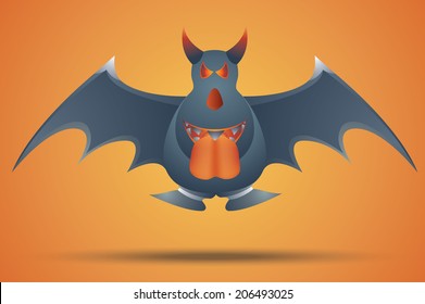 Scary bat ,Halloween party day