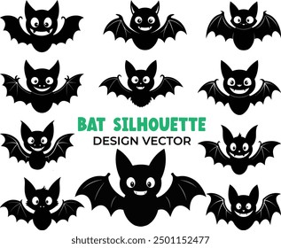 Scary Bat vector design for Halloween