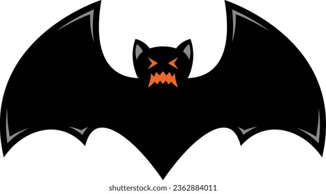 Gruselige schwarze Hals-Hähnchen-Vektorsymbol