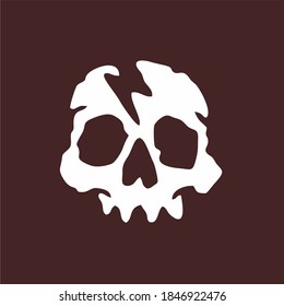 scary black skull, made of the best quality