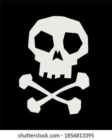 Scary black skull, made of the best quality