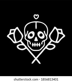 Scary black skull, made of the best quality